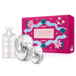 Omnia Crystalline by Bvlgari 65ml EDT 3 Piece Gift Set